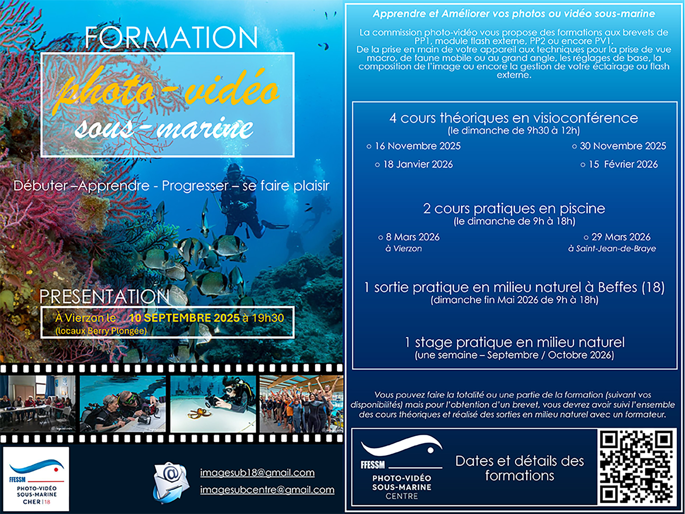 Affiche présentation de la Commission Photo Vidéo