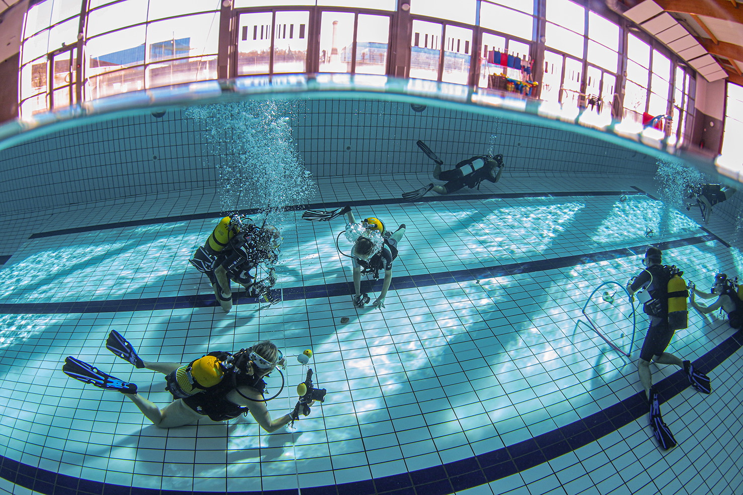prises de vues en piscine